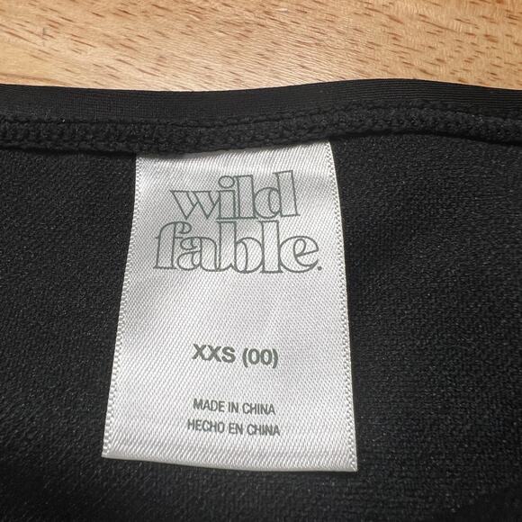 Wild Fable Women's Black High Leg High Waist Bikini Bottom - Size XXS - NWT - Picture 2 of 5